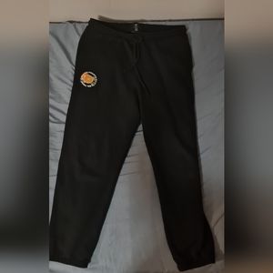 Black Loose Fit Cotton Sweatpants/Joggers from H&M